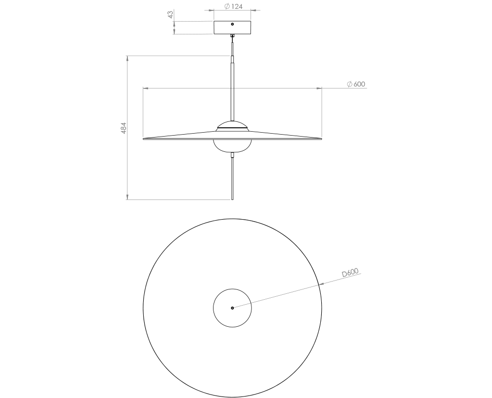 DCW éditions Mono L600 hanglamp - 3