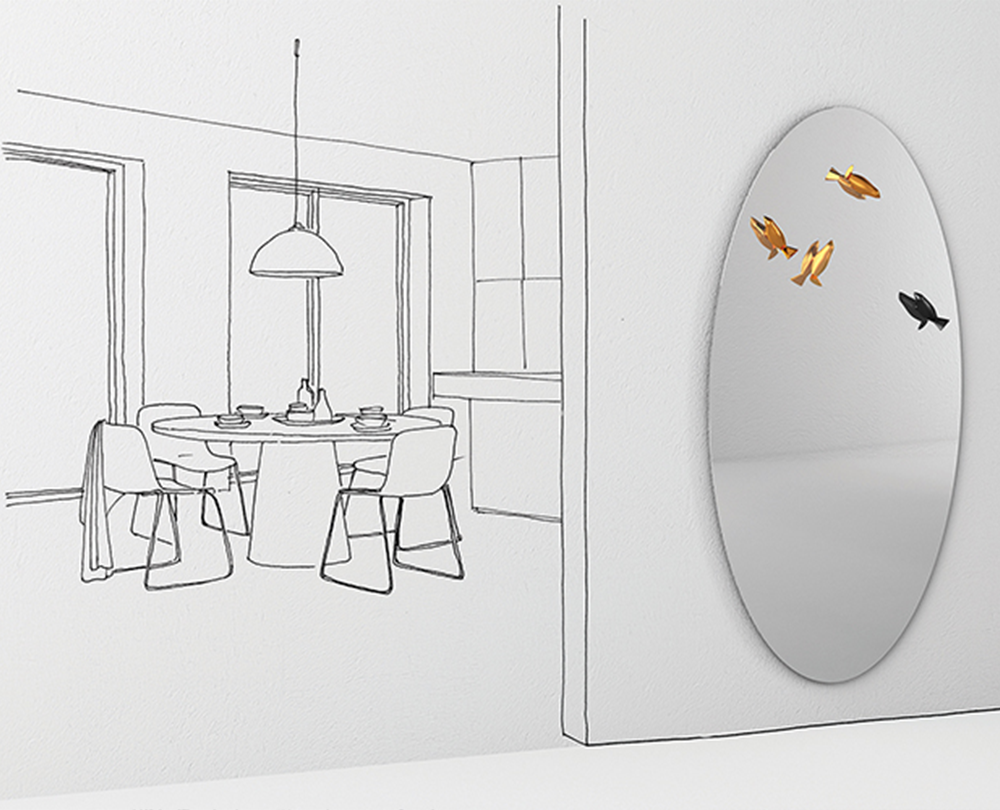 Minotti Italia Bird Watch wandhaak (4 stuks) - 7