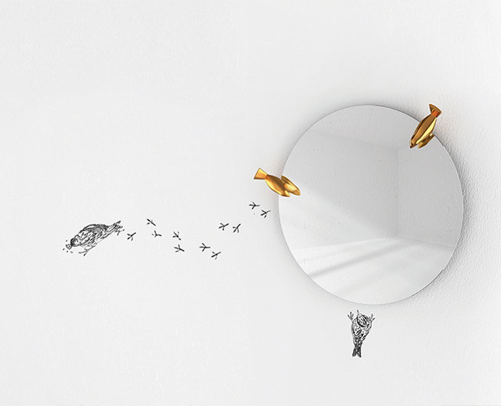 Minotti Italia Bird Watch wandhaak (4 stuks) - 8