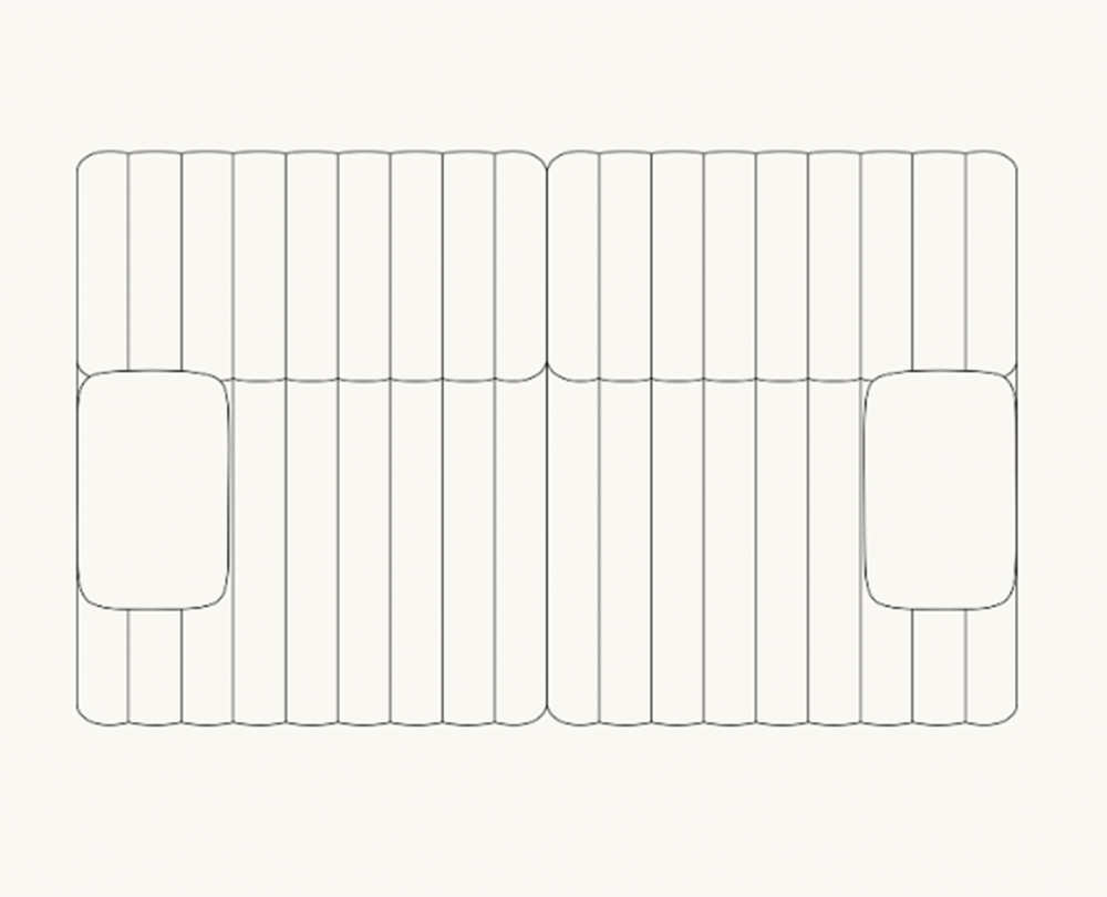 Muuto Coltre Modular bank (2-zits) - 9