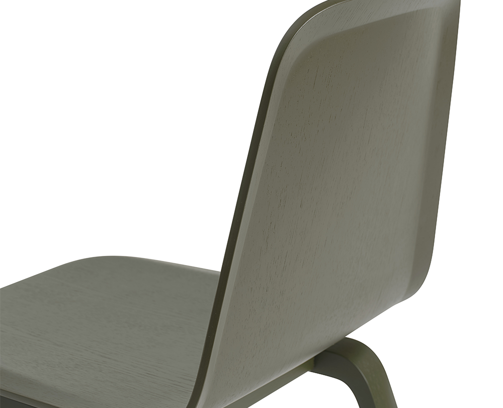 Muuto Brink stoel met houten basis - 5