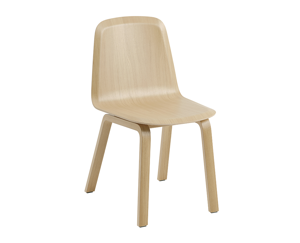 Muuto Brink stoel met houten basis - 3