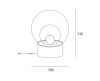 pulpo Boule Medium vloerlamp sokket wit - 3