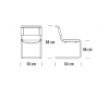 Thonet S 33 sledestoel leer - 2