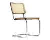 Thonet S 32 V Pure Materials sledestoel met vlechtwerk - 1
