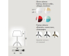 Foscarini Lumiere Grande tafellamp met dimmer en aluminium onderstel - 10
