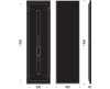 FROST UNU 4137 Spiegel met verlichting 40x140cm - 5