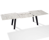 Draenert 1460 Fontana tafel uitschuifbaar in Calacatta gold - 1