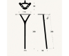 FROST Wishbone tafelpoot 8006 - 6