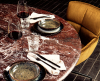 Janua BC07 Basket rond tafel rosso lepanto (serpentine) / steel brass glaze - 7