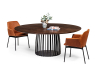 Janua BC07 Basket rond tafel geolied en gerookt eikenhout / onderstel zwart - 2