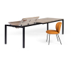 Janua S600 tafel uitschuifbaar wit gerookt rauw effect - 1