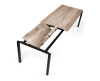 Janua S600 tafel uitschuifbaar wit gerookt rauw effect - 2