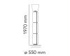 Flos Noctambule 3 high cylinder cone vloerlamp LED - 5
