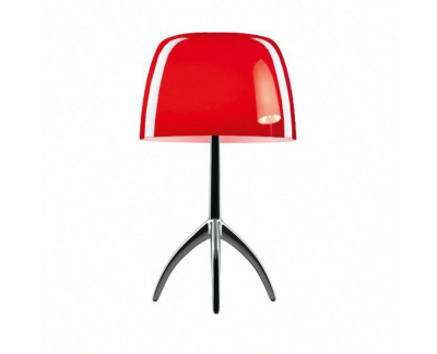 Foscarini Lumiere Grande tafellamp met dimmer en aluminium onderstel