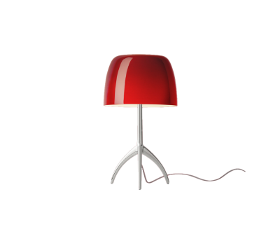 Foscarini Lumiere Piccola tafellamp met aan-/uitschakelaar en aluminium onderstel