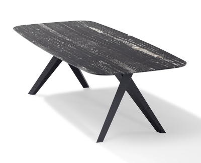 Draenert 1541 Lope tafel in natuursteen Nero Marquina
