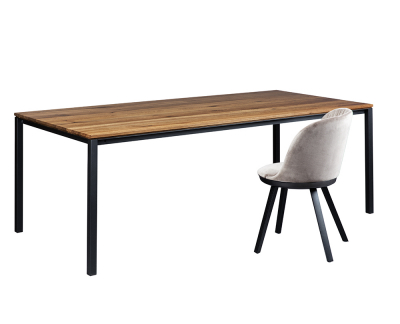 Janua S600 tafel geolied en gerookt eikenhout