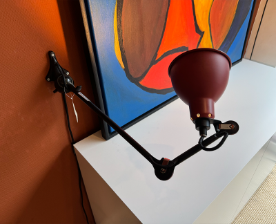DCW éditions Lampe Gras N222 wandlamp zwart/rood