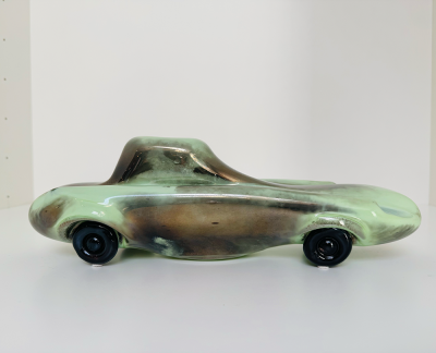 Kosta Boda Fonky Car groen