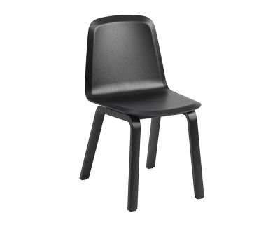 Muuto Brink stoel met houten basis