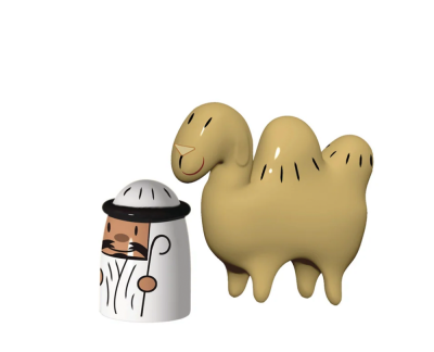 Alessi Amir & Camelus - set van 2 beeldjes