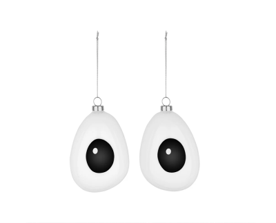 Alessi Holly - Set van twee kerstornamenten