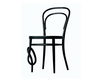 Thonet 214 K stoel met vlechtwerk