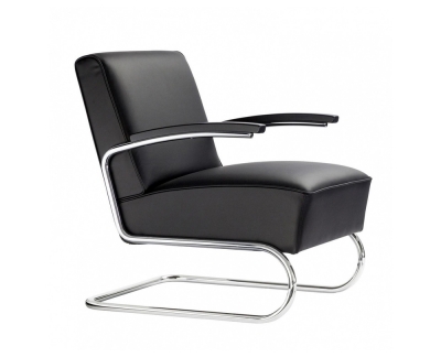 Thonet S 411 fauteuil leer