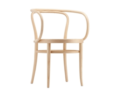 Thonet 209 Pure Materials armleunstoel met vlechtwerk