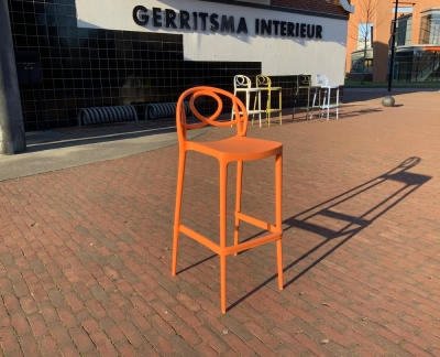 Green Etoile Bar, barkruk P103 Orange