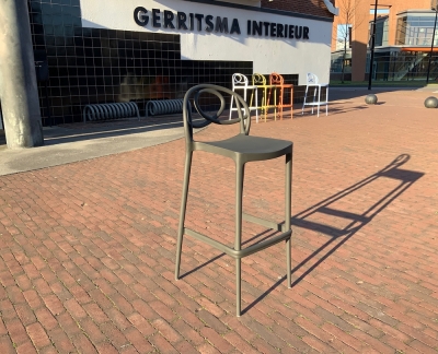 Green Etoile Bar, barkruk P105 Antracite