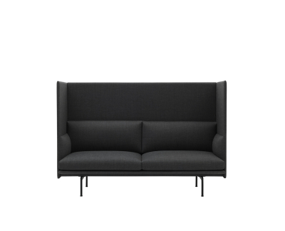 Muuto Outline Highback zitbank (2-zits)