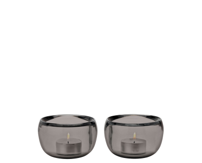 Stelton Ora windlicht (2 stuks) smoke