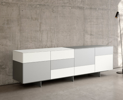 Kettnaker Soma Dressoir Aluminium/Wit 