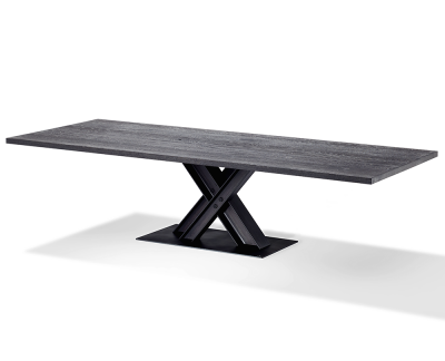 Draenert 1470 Victor tafel in massief eiken vintage black