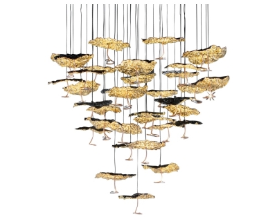 Catellani & Smith Gold Moon Chandelier hanglamp