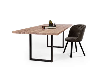 Janua SC25 tafel wit gepigmenteerd geolied eikenhout