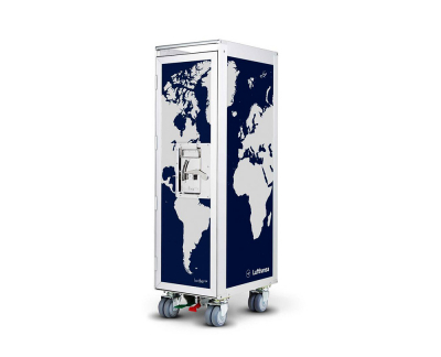 Bordbar Lufthansa globe trolley 