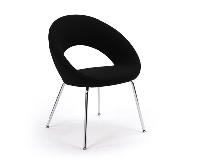 Artifort Nina Stoel-4-poot - Chroom-Camira Blazer (AA) CUZ08 Napier