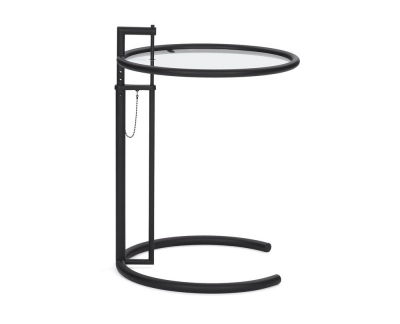 ClassiCon Eileen Gray E 1027 Zwart glazen bijzettafel