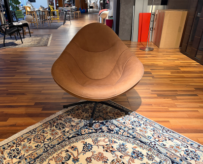 Label Hidde fauteuil in leder waterbuffel 