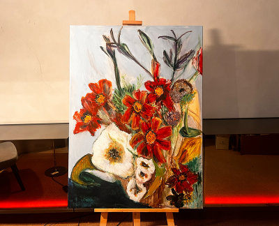 Schilderij Veldboeket acryl op linnen