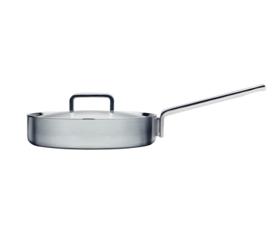Iittala Tools Hapjespan met deksel - 26 cm - Geborsteld roestvrij staal