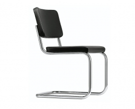 Thonet S 32 PV sledestoel leder van Thonet