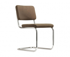 Thonet S 32 PV Pure Materials sledestoel leder van Thonet