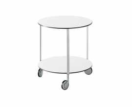 Zanotta Girò 635 - Bijzettafel met wielen van Zanotta
