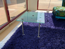 Tonelli salontafel mat glas van 
