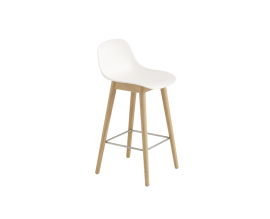 Muuto Fiber Wood barkruk (65 cm) van Muuto